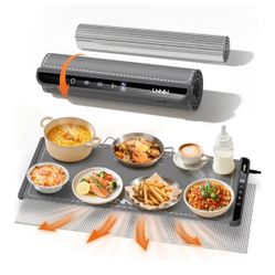 Extra Large Food Warming Mat with Heat-Resistant Pad, 36X15 Inch, 6 Temperature & 6 Timer Settings,