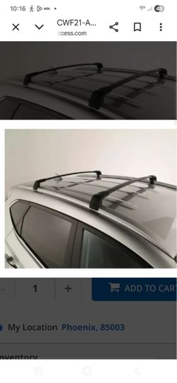 Black Roof Rack Cross Bars Set