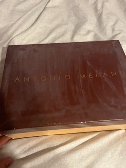 Antonio Melani Black Leather Heels Size 9M Women’s