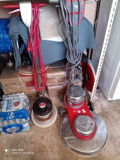 Floor Burnisher, Polisher, Pulidora, Buffer & Janitorial Supplies