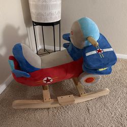 HappyTrails Airplane Toy Rocker For Kids 