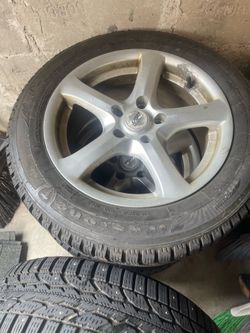 Snow tires and rims