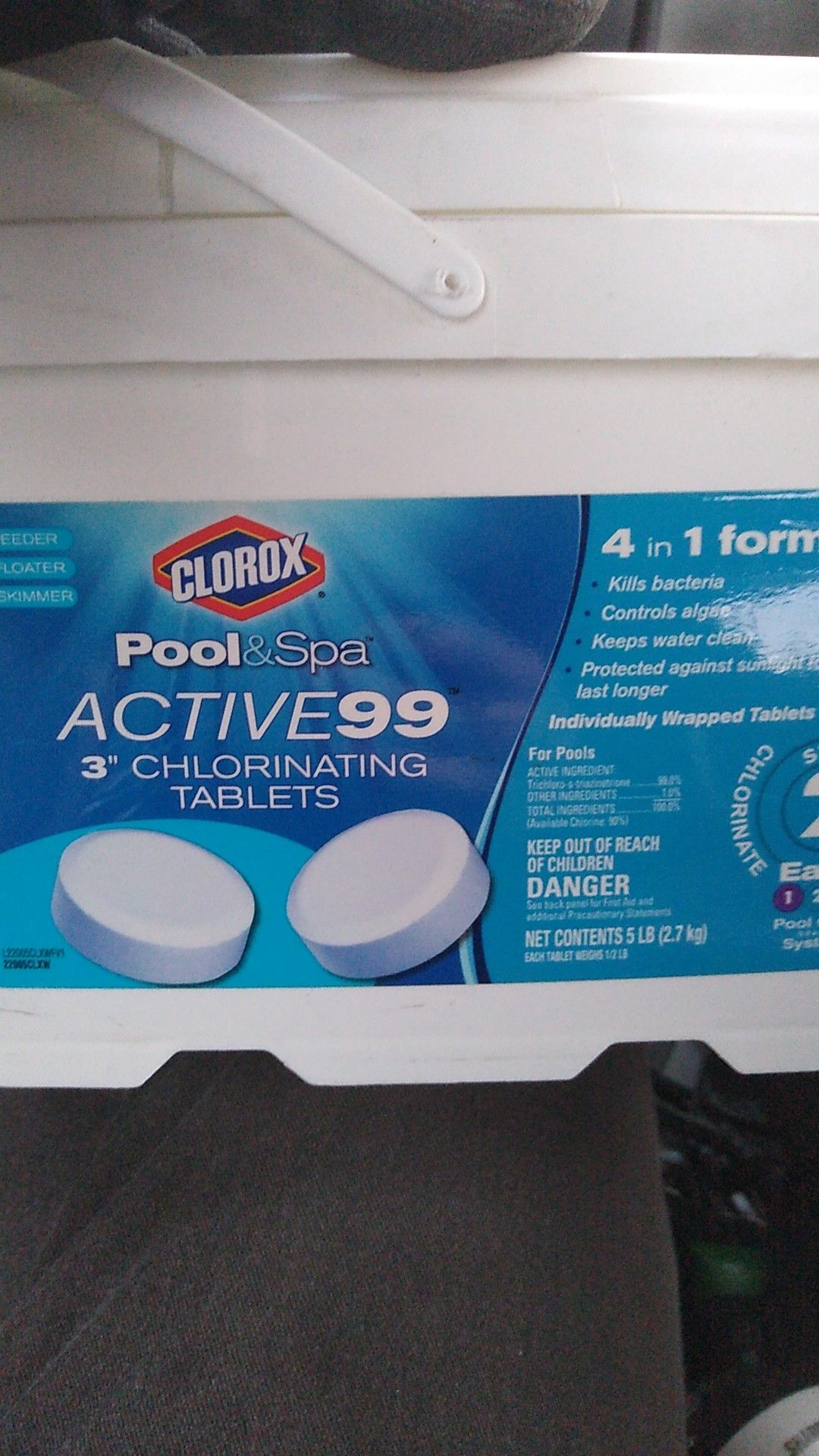 Clorox 4in1 3" pool tablets chlorinating spa