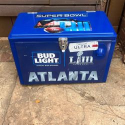 Bud Light  Metal Cooler 