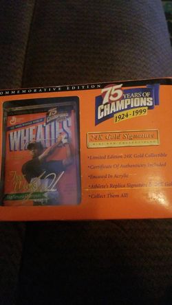 Tiger woods wheaties collectible