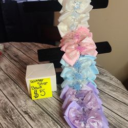 Glittery Star Bows
