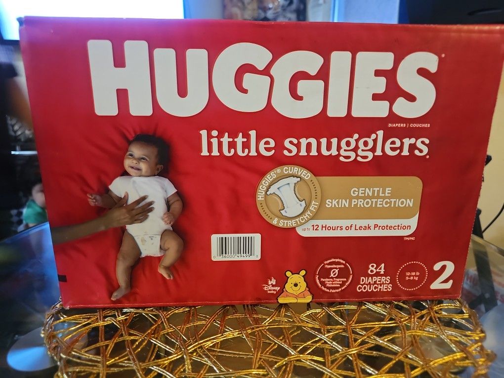 HUGGIES DIAPERS #2. 1 /84 NEW BOX