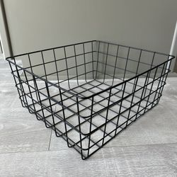 Black Metal Storage Baskets - Brand New!