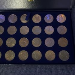 1984 24-Piece Token Coin Set, Games Of XXIII Olympiad Los Angeles 