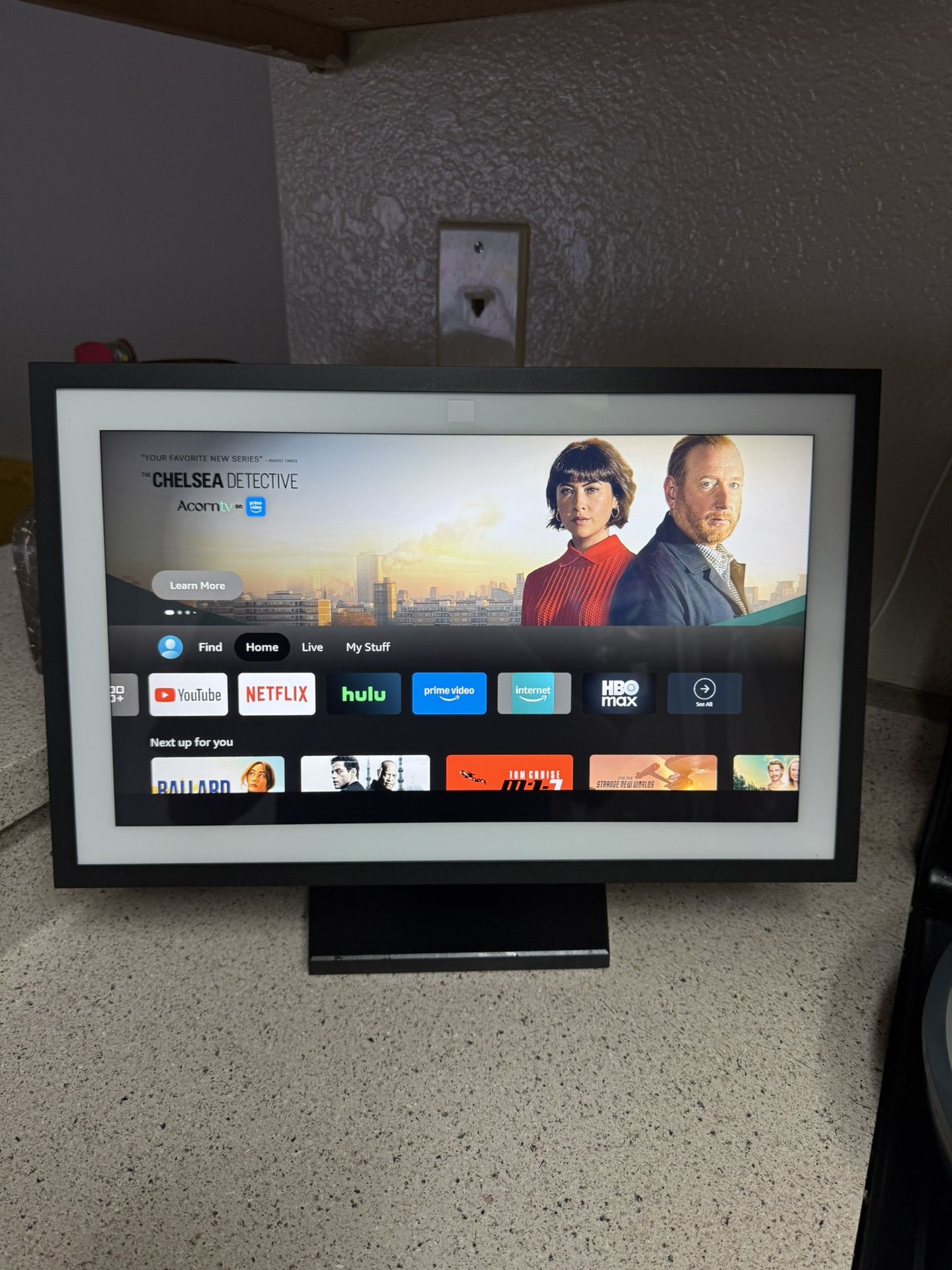 Echo Show 15 (newest model), Full HD 15.6" kitchen hub for home organization, with built-in Fire TV and Alexa