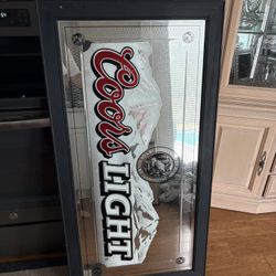 Coors Light Mirror Bar Man Cave Vintage 
