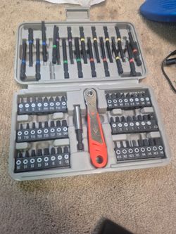 Screwdriver Bit Set with Ratchet Handle