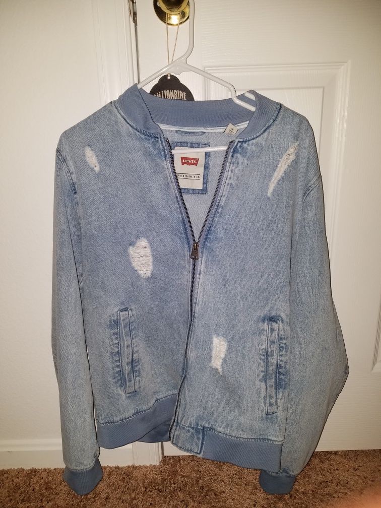 Levi's Ripped Denim Jacket