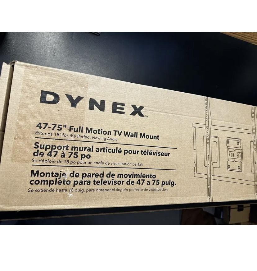 Dynex DX-HTVMM1703-C 47" - 75" Full Motion TV Wall Mount - Black