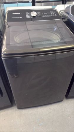 Samsung black stainless washer