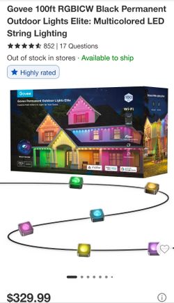 Govee permanent outdoor lights black