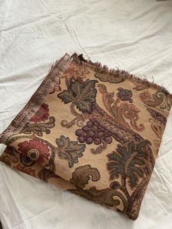 54”x42” Tapestry Upholstery high quality Fabric Floral Grape Pattern