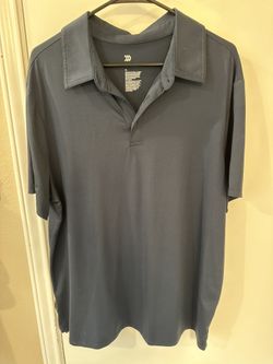 All in Motion Black Performance Polo Shirt