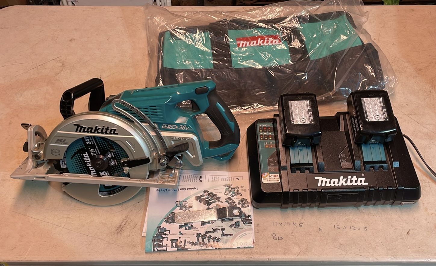 Makita 18V X2 LXT 7-1/4 in. Circular Saw Kit XSR01