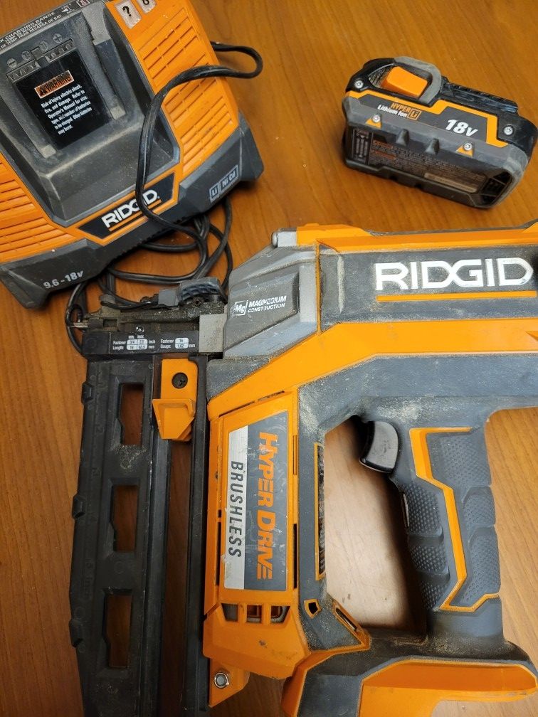 Ridgid Hyper Drive 16ga Brushless Nailer