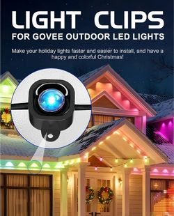 120 PCS Govee Mounting brackets for H706/H806 Govee pro Outdoor lights Install firmly, replace 3M Glue
