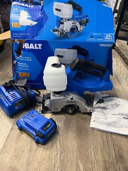 Kobalt 24V 4-in-Blade Cordless Handheld Tile Saw (Battery Included)