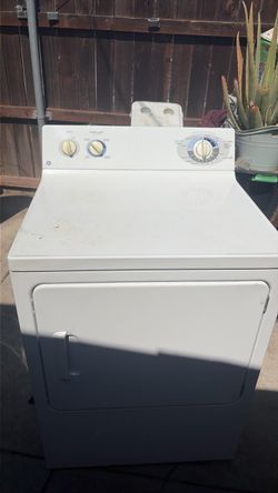 GE White Front-Load Dryer