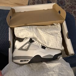 Air Jordan 4 Retro “White Cement” – OG Nike Air Heel – Excellent Condition