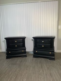 Large Black Nightstands