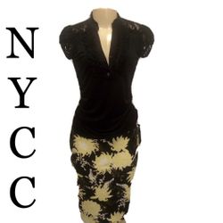 New York Clothing Co  Sz Small Yellow/Black