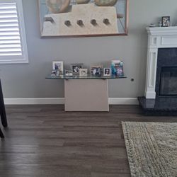 Free Glass table  top and stand 