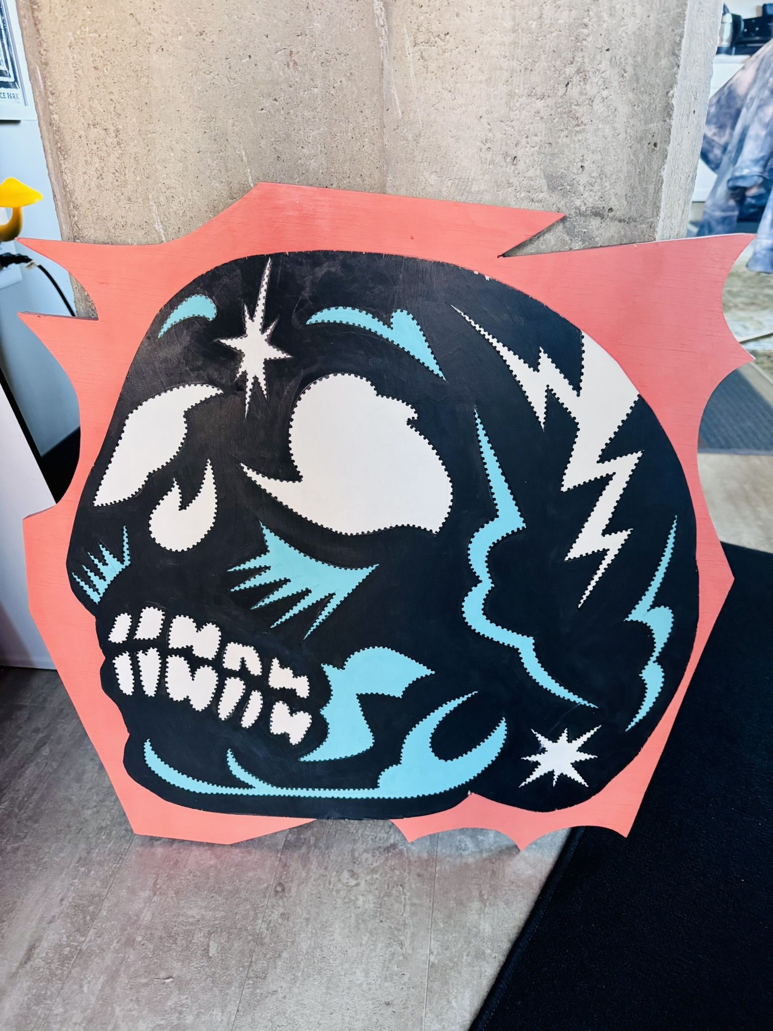 CALAVERA Acrylic on Wood Sarah Ballard PUEBLO ARTIST