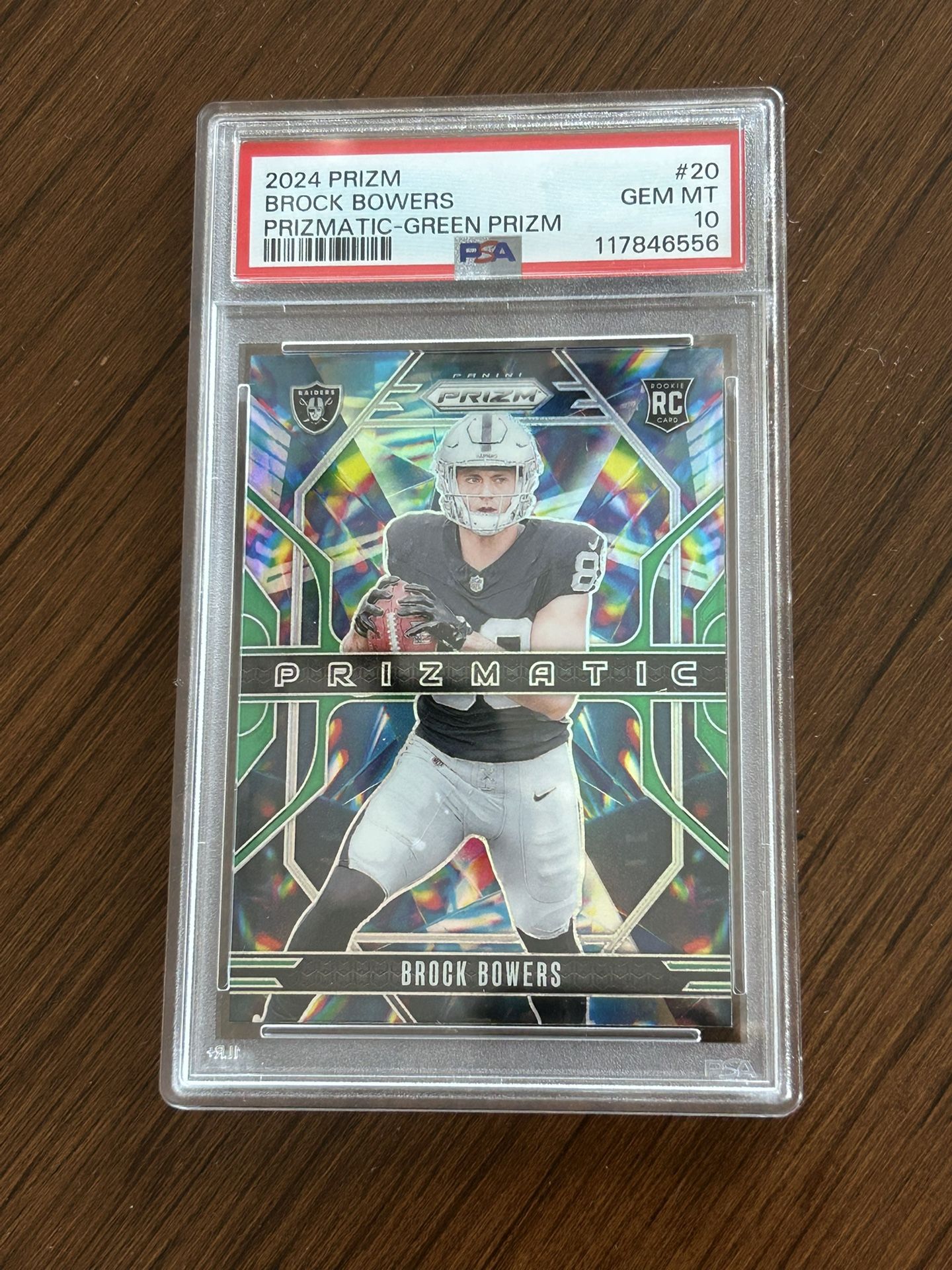 Brock Bowers Rookie Prismatic Green