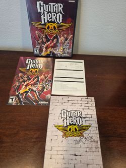 Guitar Hero: Aerosmith PS2 CASE ONLY, MANUAL & Incerts *** NO GAME***