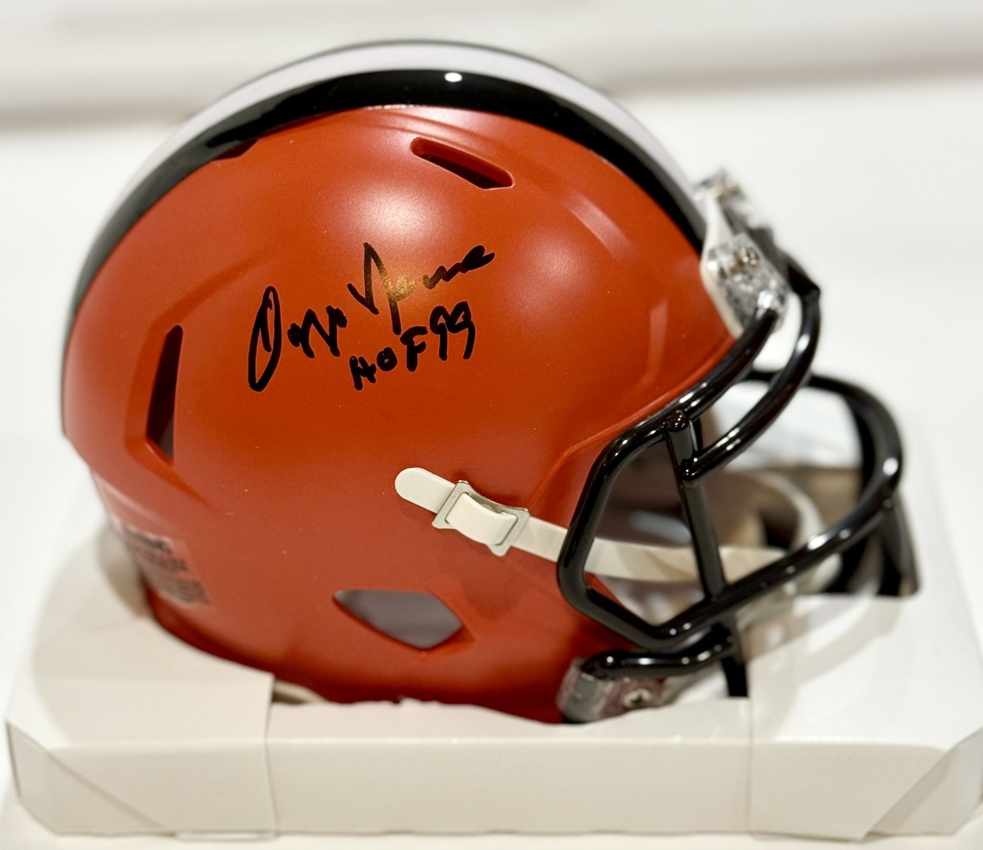 Ozzie Newsome Cleveland Browns Autographed Mini Speed Helmet TRI STAR Certified