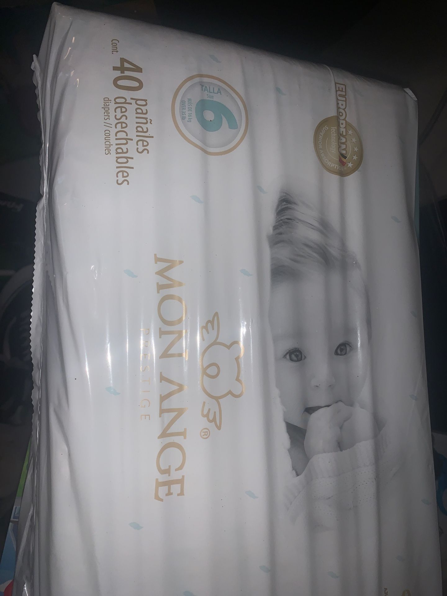 Size 6 diapers 40 count
