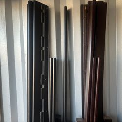 Wooden twin loft bed frames (2)