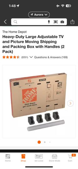 TV / Picture moving box - Large