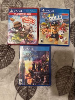 PS4 Game: LittleBigPlanet 3, Paw Patrol On A Roll!, Kingdom Hearts III