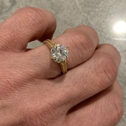 Make An Offer - 2.5 Carat Lab Grown Engagement Ring W Vintage Setting 