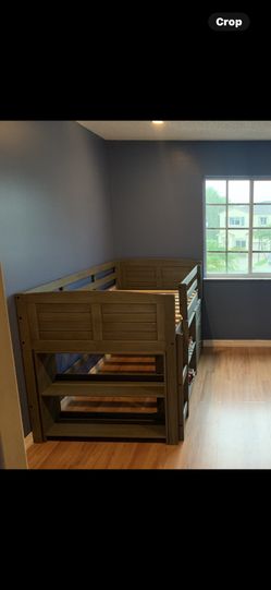 Grey Wooden Kids Bed With Ladder !!!!!