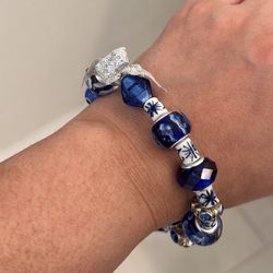 Blue Beeded Bracelet