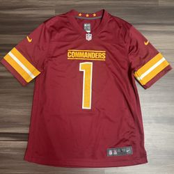 Nike Washington Commanders #1 Jahan Dotson NFL On Field Home Jersey Men’s Large 