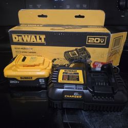 Dewalt 6AH Lithium Ion Battery And Charger Brand New Hablo Español 