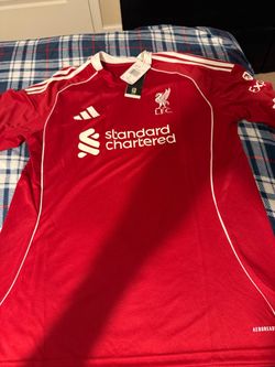 adidas Liverpool 2025/26 Home Soccer Jersey Shirt Men's Large JV6423