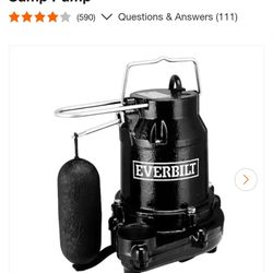 1/2 HP Cast Iron Submersible Sump Pump