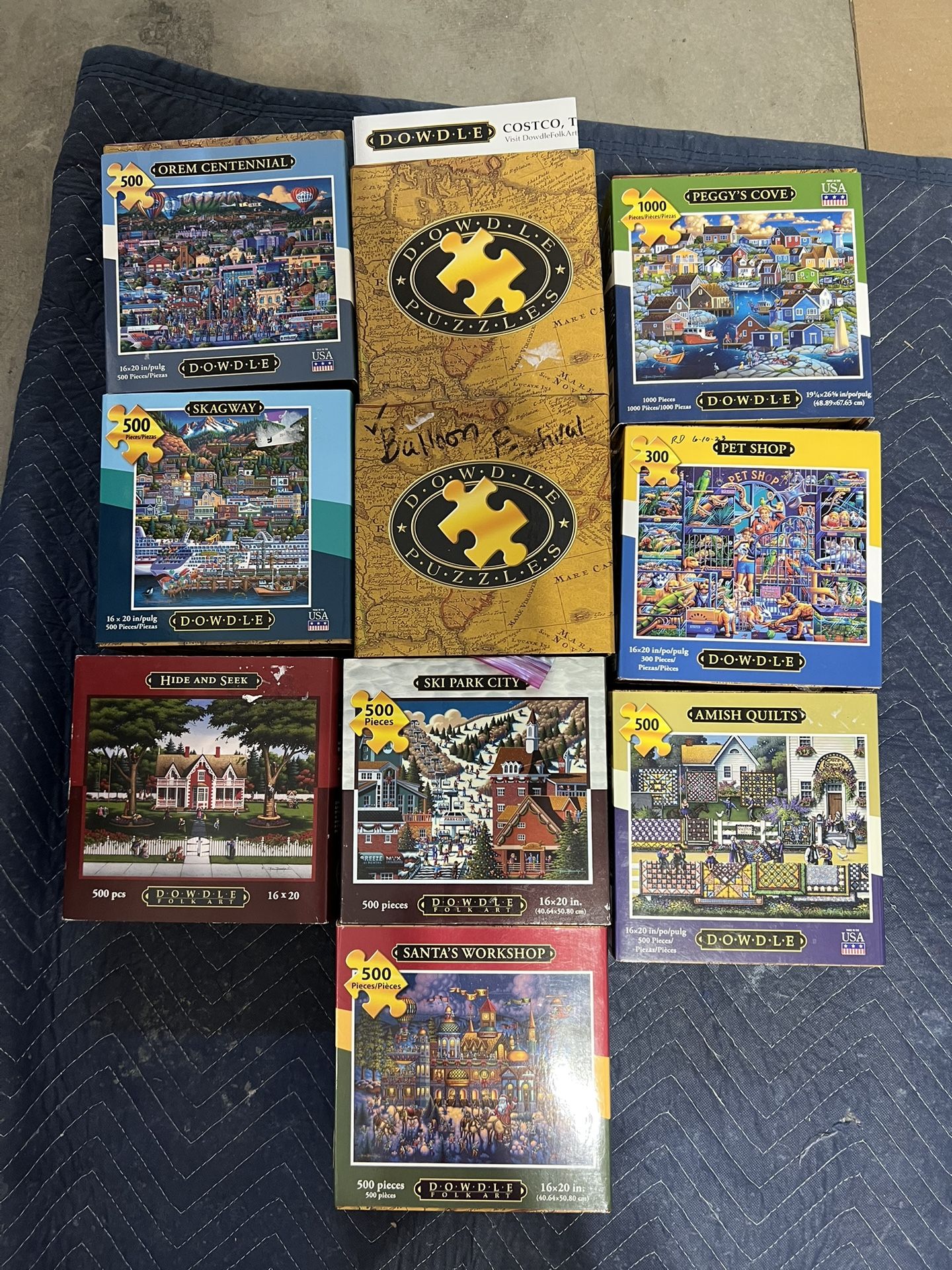 Assorted Puzzles Plus More To Be Posted. 300 Piece. 500 Piece. 750 Piece 1000 Pieces 