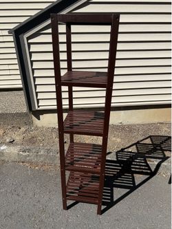 Wood 5 tier shelf