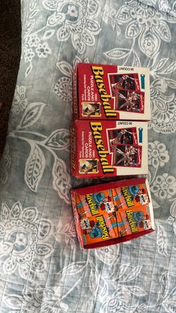 1990 Donruss Baseball Card Boxes – Lot of 3