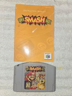 Nintendo 64 Super Smash Bros with Booklet